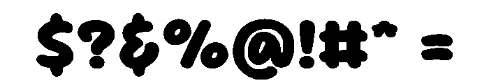 Sour Gummy Black Font OTHER CHARS