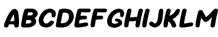 Sour Gummy Bold Italic Font UPPERCASE