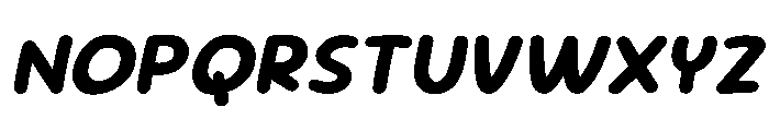 Sour Gummy Bold Italic Font UPPERCASE