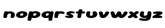 Sour Gummy Expanded Black Italic Font LOWERCASE