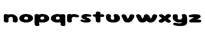 Sour Gummy Expanded Black Font LOWERCASE