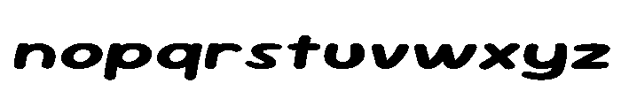 Sour Gummy Expanded Bold Italic Font LOWERCASE