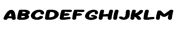 Sour Gummy Expanded ExtraBold Italic Font UPPERCASE