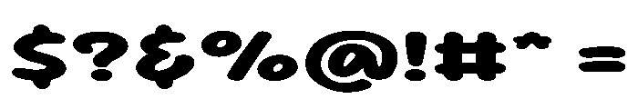 Sour Gummy Expanded ExtraBold Font OTHER CHARS