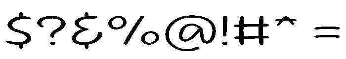 Sour Gummy Expanded ExtraLight Font OTHER CHARS