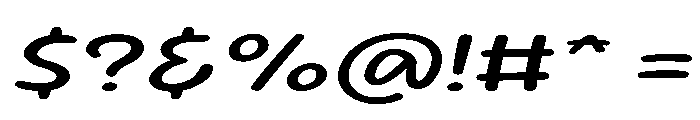 Sour Gummy Expanded Italic Font OTHER CHARS