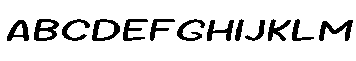 Sour Gummy Expanded Italic Font UPPERCASE