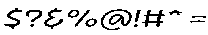 Sour Gummy Expanded Light Italic Font OTHER CHARS