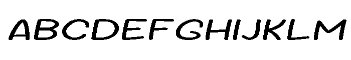 Sour Gummy Expanded Light Italic Font UPPERCASE
