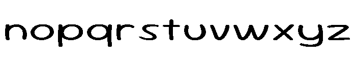 Sour Gummy Expanded Light Font LOWERCASE