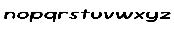 Sour Gummy Expanded Medium Italic Font LOWERCASE