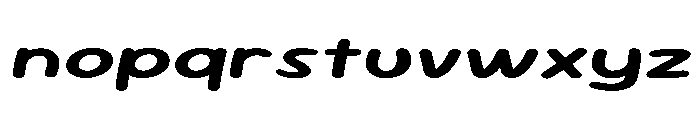 Sour Gummy Expanded SemiBold Italic Font LOWERCASE