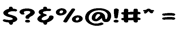 Sour Gummy Expanded SemiBold Font OTHER CHARS