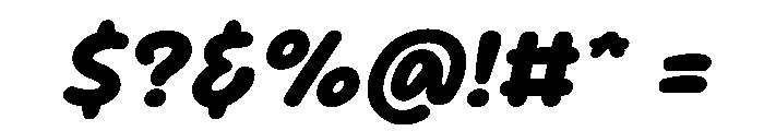 Sour Gummy ExtraBold Italic Font OTHER CHARS