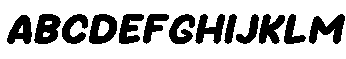 Sour Gummy ExtraBold Italic Font UPPERCASE