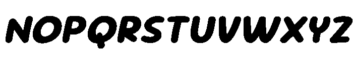 Sour Gummy ExtraBold Italic Font UPPERCASE