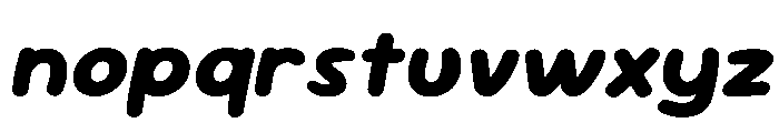 Sour Gummy ExtraBold Italic Font LOWERCASE