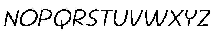 Sour Gummy ExtraLight Italic Font UPPERCASE