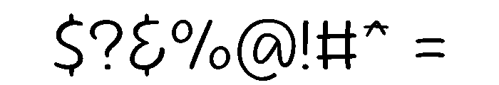 Sour Gummy ExtraLight Font OTHER CHARS