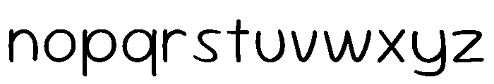 Sour Gummy ExtraLight Font LOWERCASE