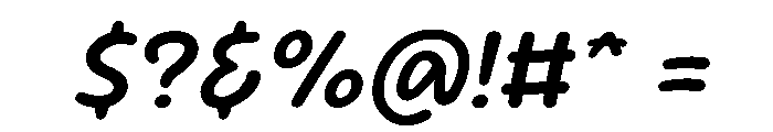 Sour Gummy Medium Italic Font OTHER CHARS