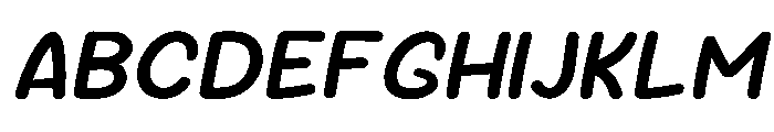 Sour Gummy Medium Italic Font UPPERCASE