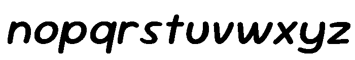 Sour Gummy Medium Italic Font LOWERCASE