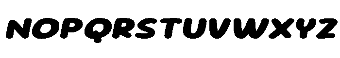 Sour Gummy SemiExpanded Black Italic Font UPPERCASE