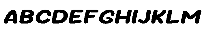 Sour Gummy SemiExpanded Bold Italic Font UPPERCASE