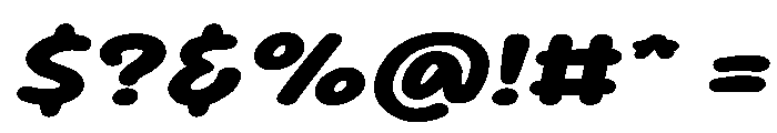 Sour Gummy SemiExpanded ExtraBold Italic Font OTHER CHARS