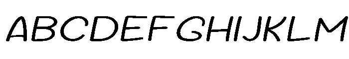 Sour Gummy SemiExpanded ExtraLight Italic Font UPPERCASE