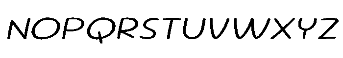 Sour Gummy SemiExpanded ExtraLight Italic Font UPPERCASE