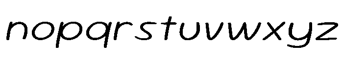 Sour Gummy SemiExpanded ExtraLight Italic Font LOWERCASE
