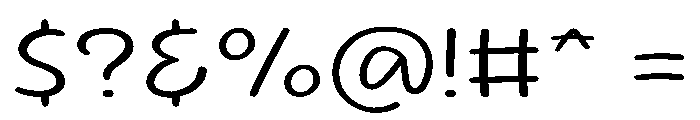 Sour Gummy SemiExpanded ExtraLight Font OTHER CHARS