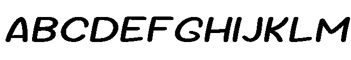 Sour Gummy SemiExpanded Italic Font UPPERCASE