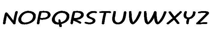 Sour Gummy SemiExpanded Italic Font UPPERCASE