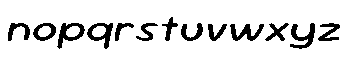 Sour Gummy SemiExpanded Italic Font LOWERCASE