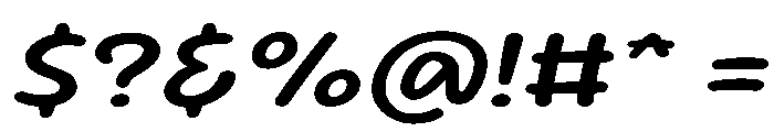 Sour Gummy SemiExpanded Medium Italic Font OTHER CHARS