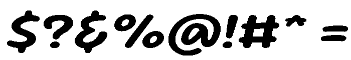 Sour Gummy SemiExpanded SemiBold Italic Font OTHER CHARS