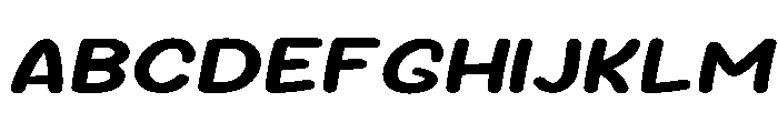 Sour Gummy SemiExpanded SemiBold Italic Font UPPERCASE