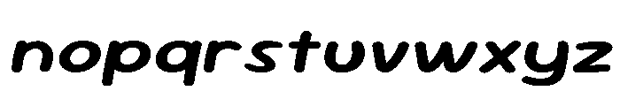 Sour Gummy SemiExpanded SemiBold Italic Font LOWERCASE