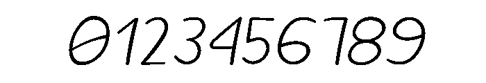 Sour Gummy Thin Italic Font OTHER CHARS