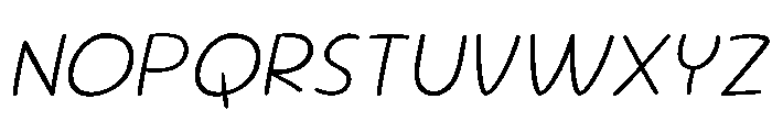 Sour Gummy Thin Italic Font UPPERCASE