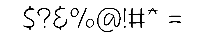 Sour Gummy Thin Font OTHER CHARS