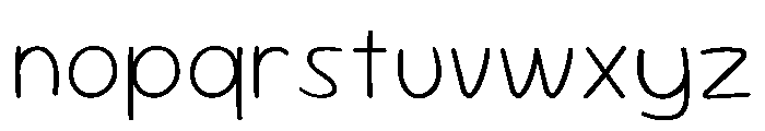 Sour Gummy Thin Font LOWERCASE