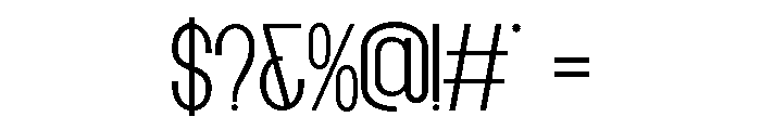 SOFINA-Regular Font OTHER CHARS