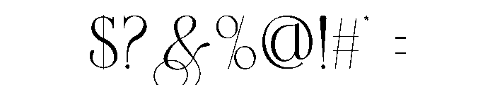 SONEO Font OTHER CHARS