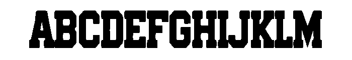 Soccer Football Jers Font UPPERCASE