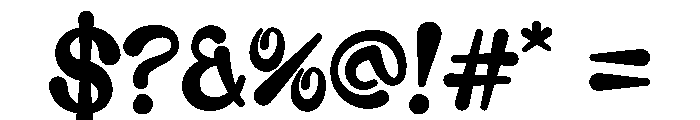 Soda Hendrix Font OTHER CHARS