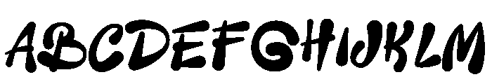 Soda Hendrix Font UPPERCASE